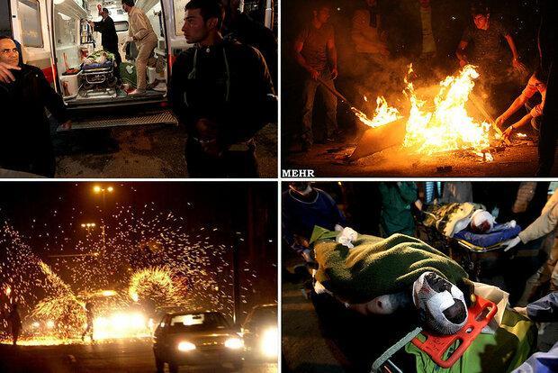 8 مصدوم حادثه چهارشنبه سوری درآمل روانه بیمارستان شدند 8 مصدوم حادثه چهارشنبه سوری درآمل روانه بیمارستان شدند