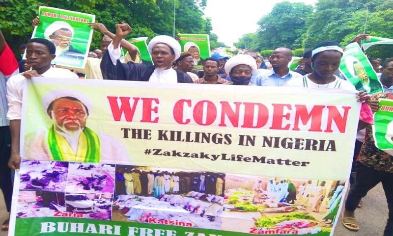 راهپیمایی طرفداران شیخ زکزاکی در پایتخت نیجریه